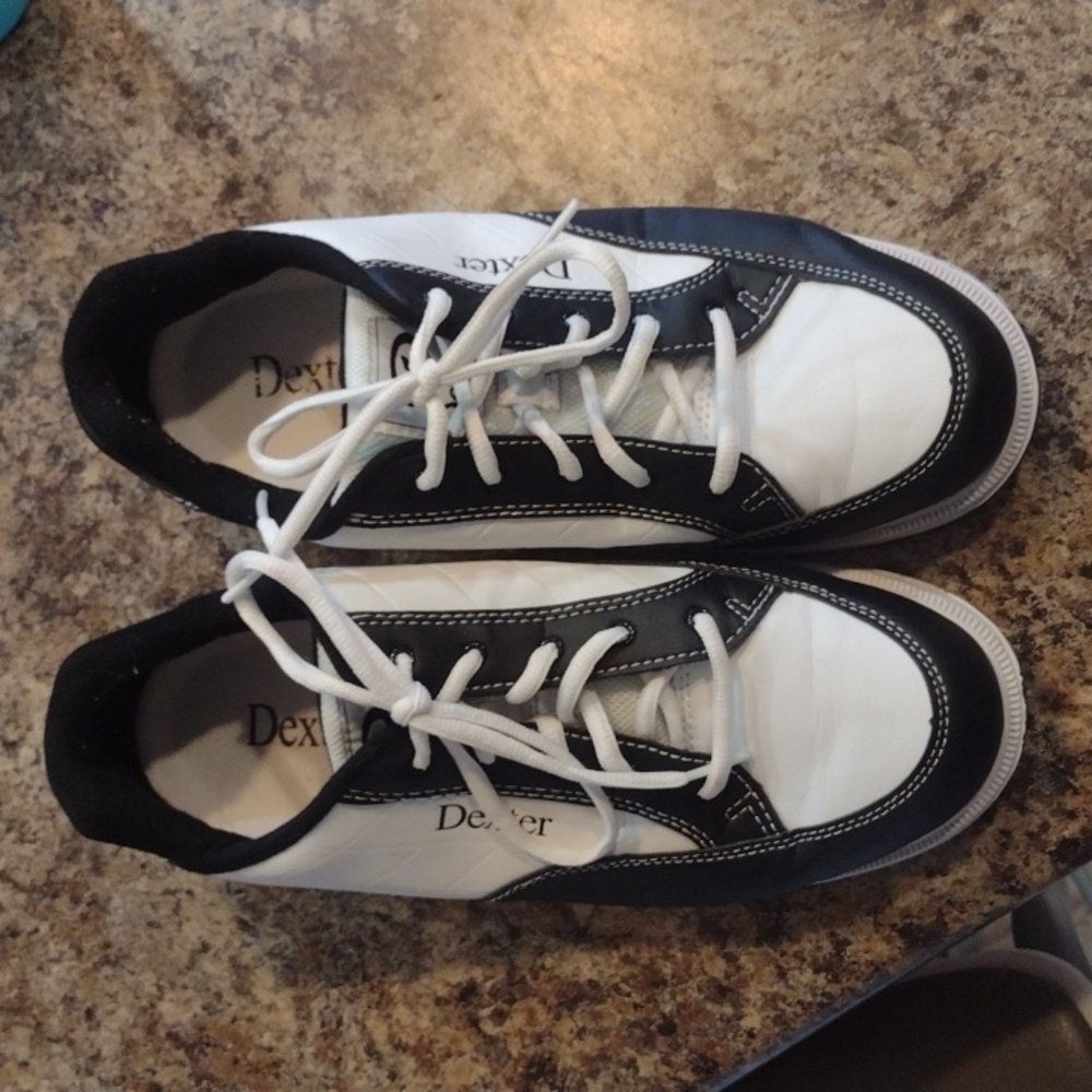 Dexter Bowling Shoes Black And White Men's Size 10 Gem